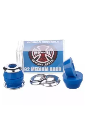 Gommes skateboard INDEPENDENT Bushings (Jeu De 4) Conical Medium Hard 92A Bleu Paiement Sécurisé