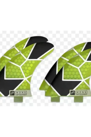 Ailerons surf Quad MADNESS Honeycomb FCS FX2 Tiles / Fluro Lime Affaire À Saisir