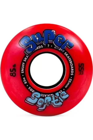 Commander Vite Roues skate ENUFF SKATEBOARDS Super Softie Red 55mm