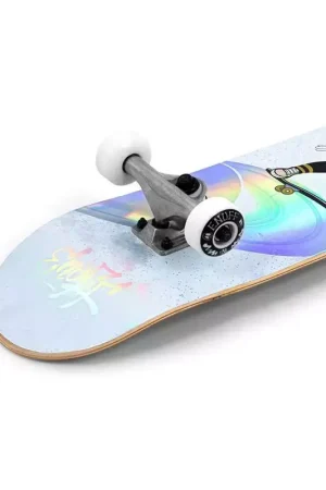 Skate ENUFF SKATEBOARDS Skully Hologram White 7.75 x 31.5 Commander Maintenant