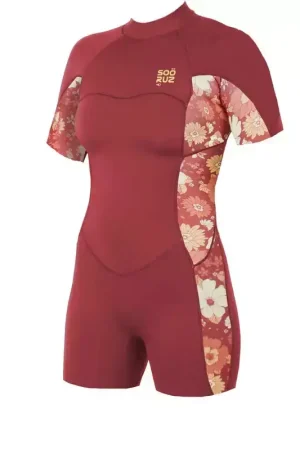 Acheter En Ligne Shorty Femme Sooruz Divine 2/2mm back zip Red