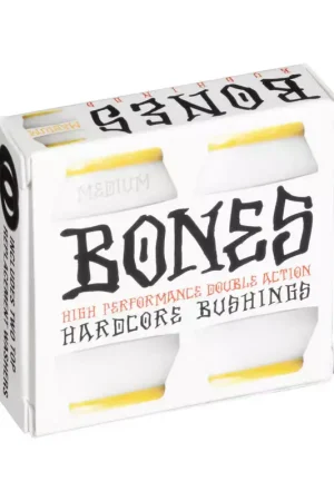 BONES BUSHINGS (JEU DE 4 GOMMES) MEDIUM WHITE Offre Limitée