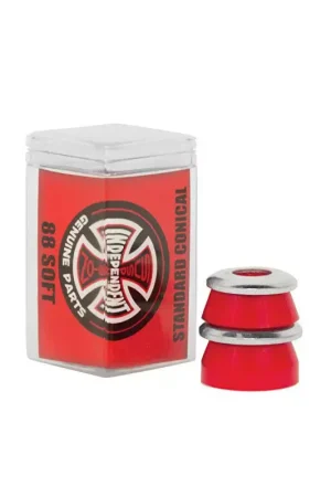 INDEPENDENT BUSHINGS (JEU DE 4) CONICAL SOFT 88A RED Prix Choc