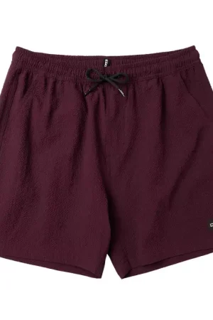 Acheter En Ligne Mystic Brand Structure Swim Short - Oxblood Red