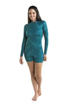 Vente Directe Jobe Sofia Shorty 3/2mm Longsleeve Combinaison Sarcelle Foncé S