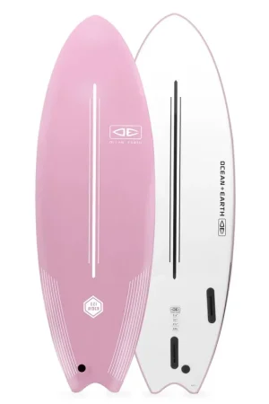 Offre Limitée PLANCHE DE SURF OCEAN EARTH EZI RIDER 5'6'' - PASTEL PINK