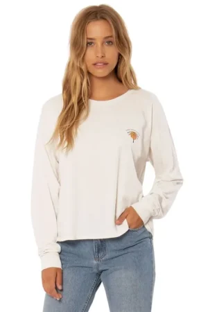 T-SHIRT SISSTREVOLUTION PALM EVOLUTION L/S KNIT TEE-VWT Retour Gratuit