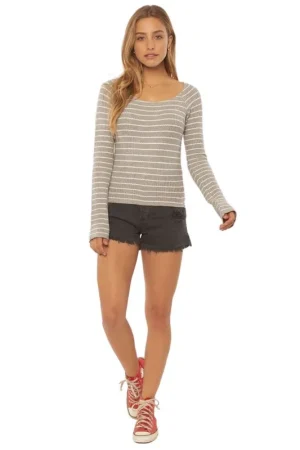 Achetez Aujourd'hui T-SHIRT SISSTREVOLUTION HAZY DAYS L/S KNIT TOP-GRH