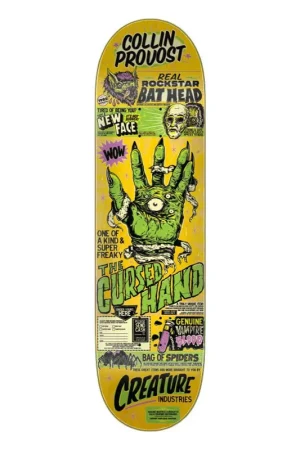 Produit De Marque PLANCHE DE SKATE CREATURE PROVOST CURSED HAND 8.47''