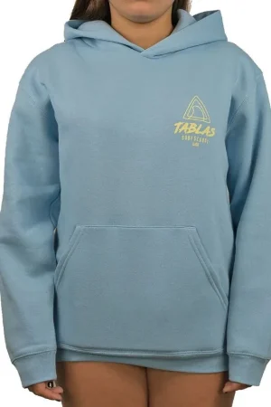 Prix Bas CAPUCHE TABLAS LOGO QUILLA NIÑO - CELESTE LOGO AMARILLO