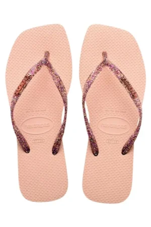 SANDALES HAVAIANAS SQUARE LOGO METALLIC Must-Have