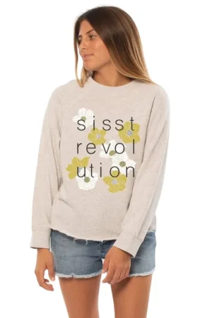 Affaire À Saisir PULL SISSTREVOLUTION FLOWER SHOWER