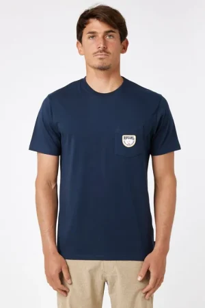 Vente Flash T-SHIRT RIP CURL BADGE