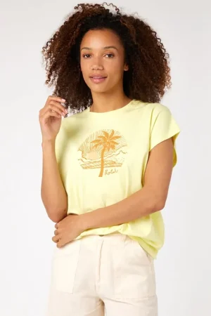 Vente Flash T-SHIRT RIP CURL BELLA PALM