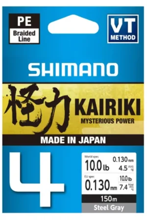 Tresse Kairiki X4 - 150m (STEEL GRAY) Seulement Aujourd'hui