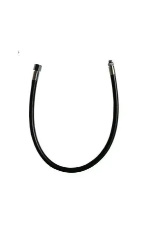 Remise Flexible Moyenne Pression (MP) caoutchouc noir - 70cm - 3/8" avec 2 protèges flexible